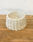 Round Scallop Marble Stone Bowl