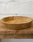 Round Rustic Teak Bowl 40cm