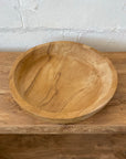 Round Rustic Teak Bowl 40cm