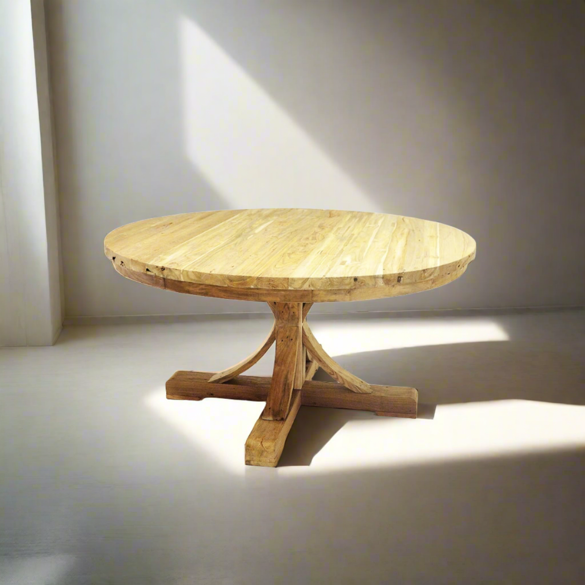 Round Teak Dining Table 150cm Dia