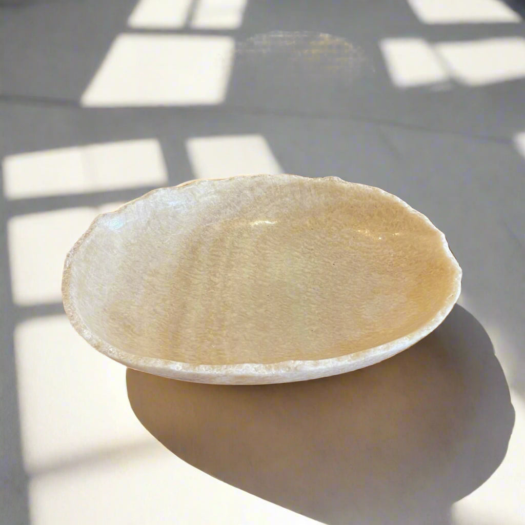 Rugged Onyx Stone Bowl - Large