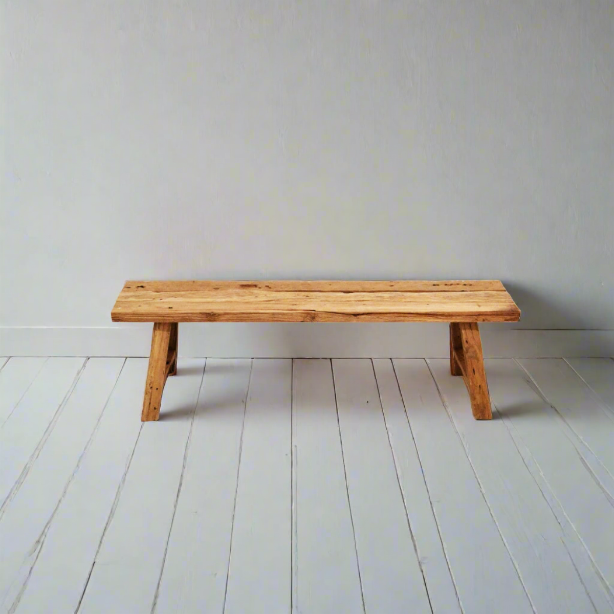 Rustic Teak Bench Seat 1500mm - Set of 2