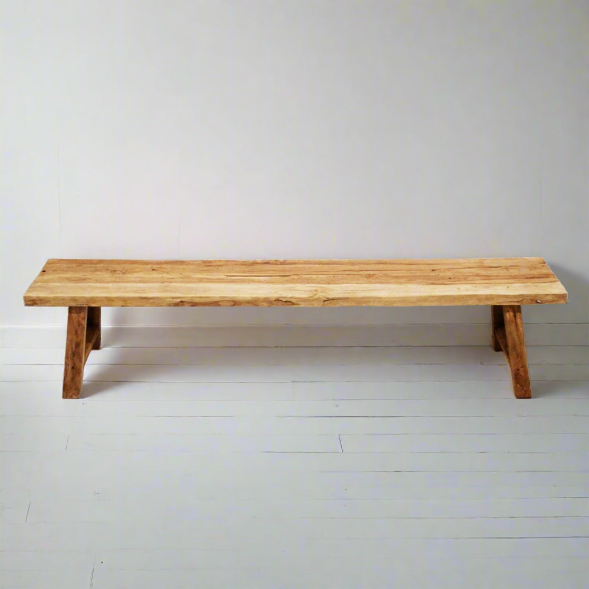Rustic Teak Bench Seat 2500mm - Set of 2
