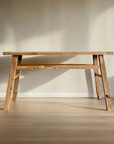 Rustic Teak Console Table - 140cm Length