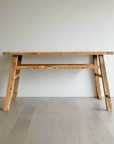 Rustic Teak Console Table - 140cm Length