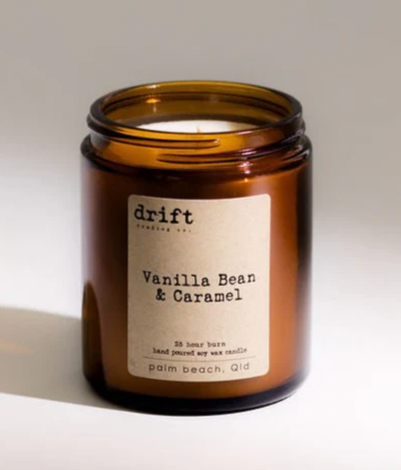 Medium Amber Drift Trading Co. Soy Wax Candles