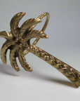 Palm Brass Napkin Ring Holder - Set of 4