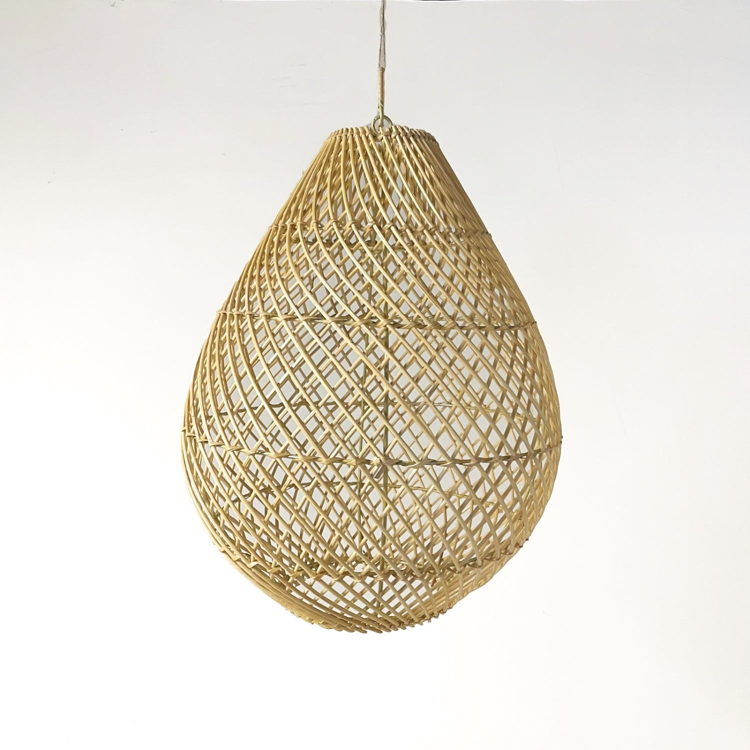 Small Beehive Rattan Pendant