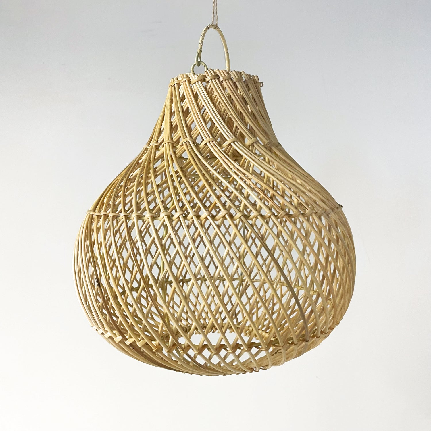 Small Drop Rattan Pendant 30cm Dia