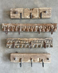 Small Vintage Indian Timber Wall Hooks