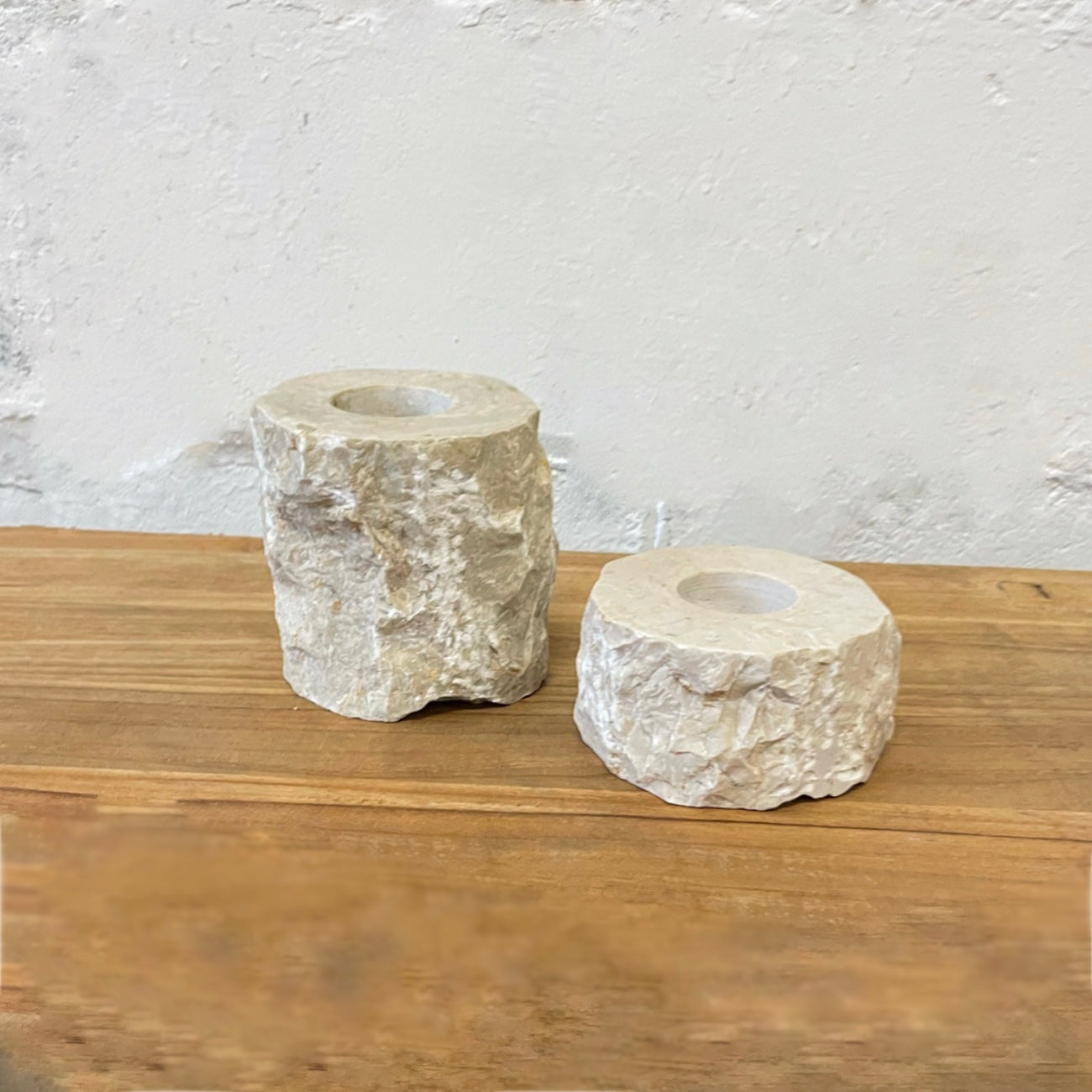 Small Natural Marble Stone Tealight Candle Holder