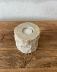Natural Marble Stone Tealight Candle Holder 10cm
