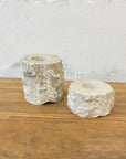 Medium Natural Marble Stone Tealight Candle Holder