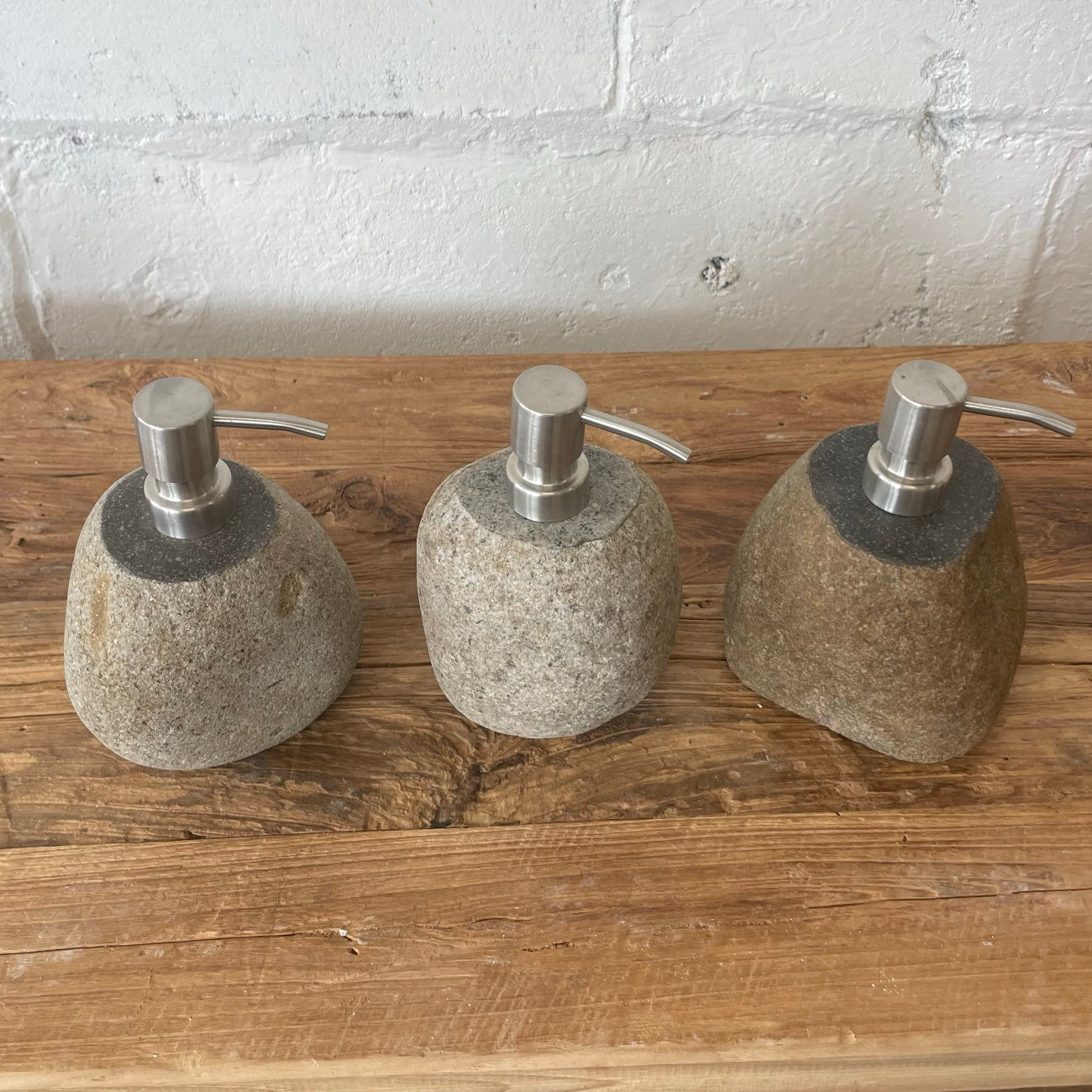 Small River Stone Soap Dispenser