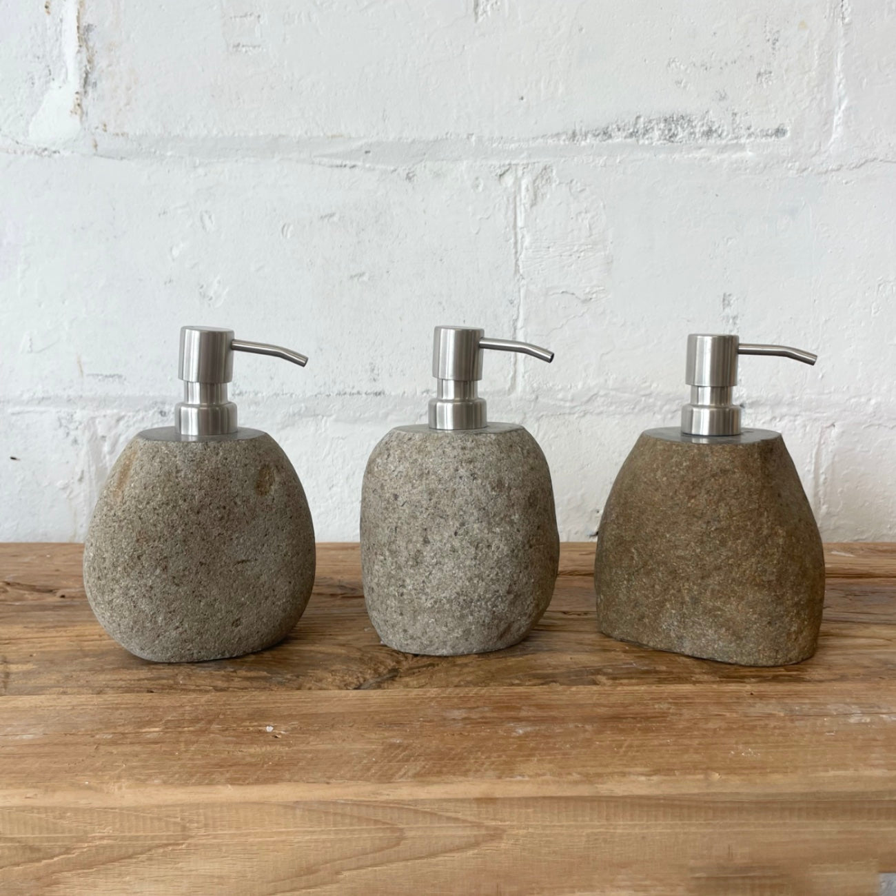 Small River Stone Soap Dispenser
