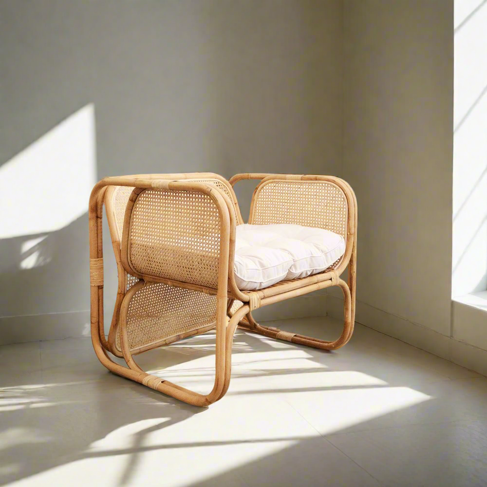 Square rattan chair hotsell
