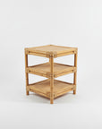 Square Rattan Side Table