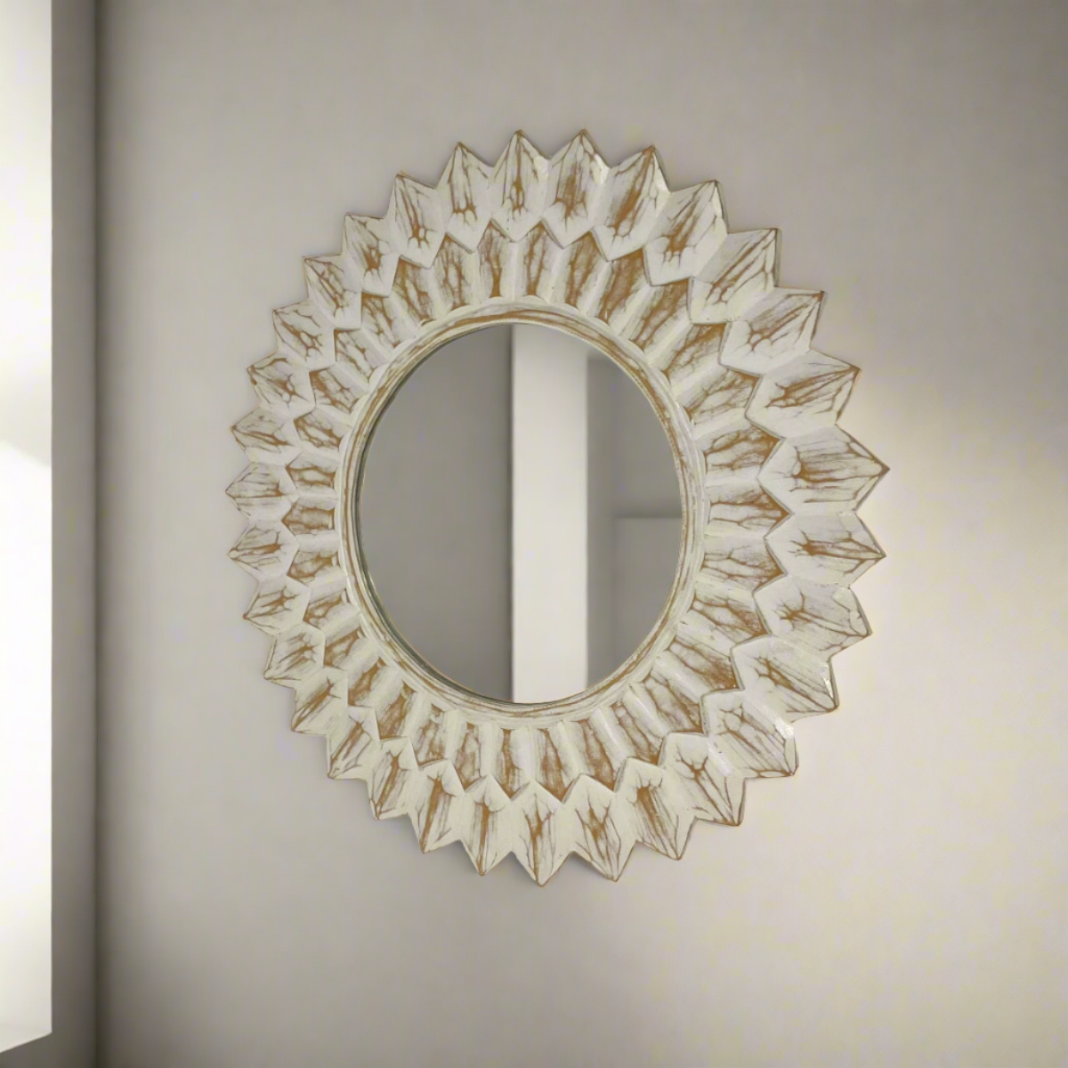 Sunburst Round Mirror Dia 60cm