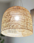 Large Sway Rattan Pendant