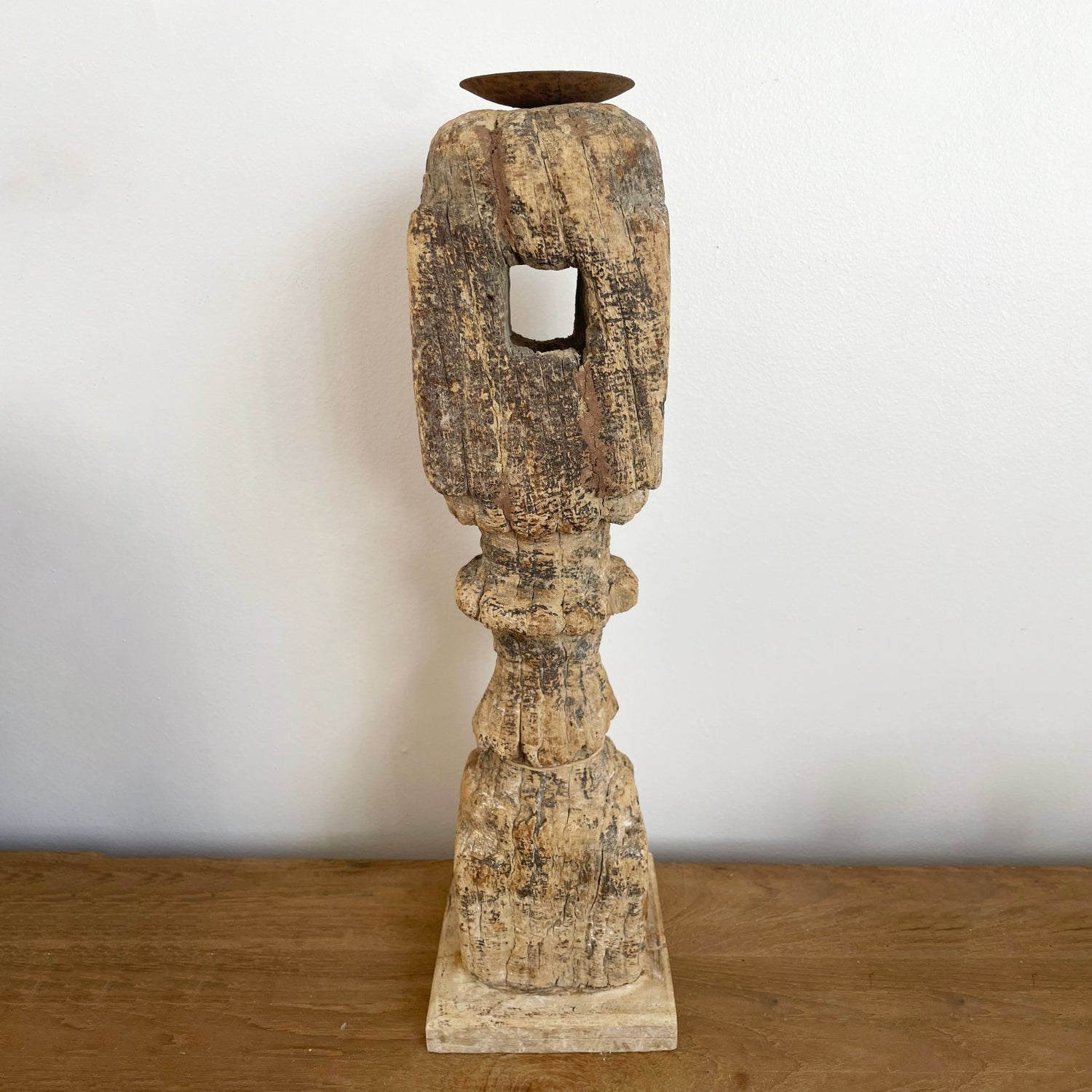 Tall Carved Indian Candle Stands - Assorted Designs