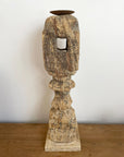 Tall Carved Indian Candle Stands - Assorted Designs