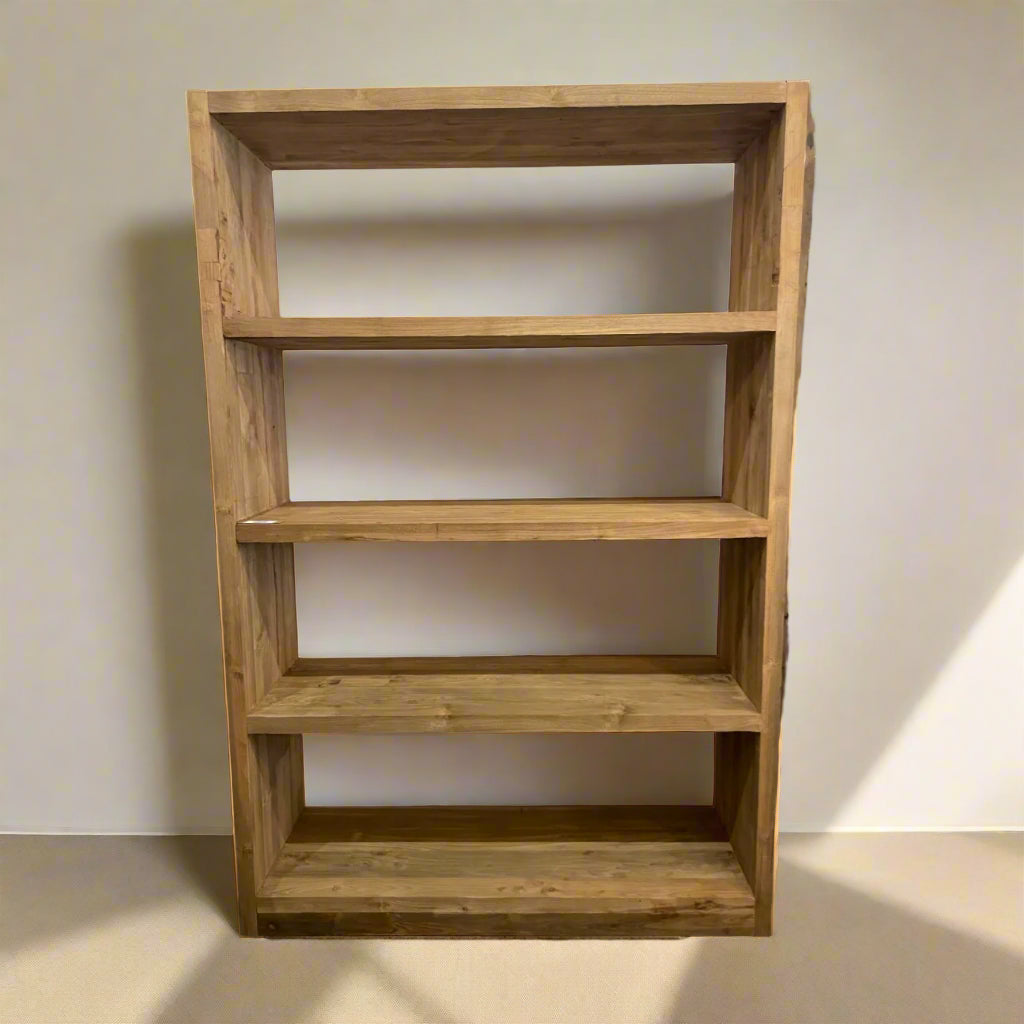 Teak Book Shelf 120 x 40 x 180cm