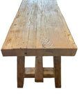 Rustic Teak Bench Seat 100cm