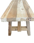 Rustic Teak Bench Seat 100cm