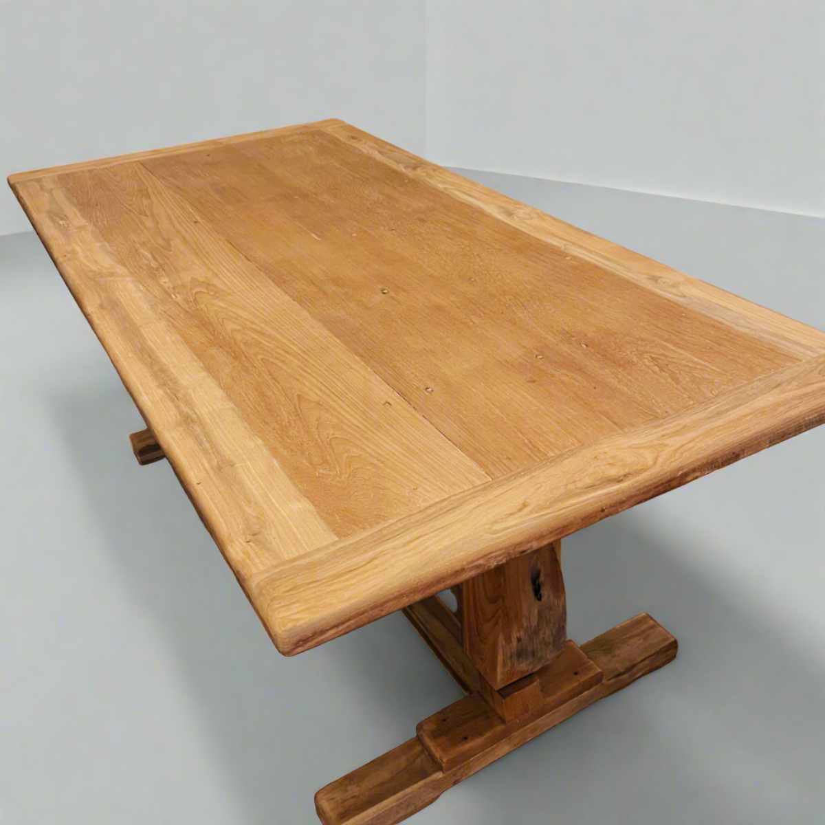 Teak Timber Titan Leg Dining Table 2.5m x 1m