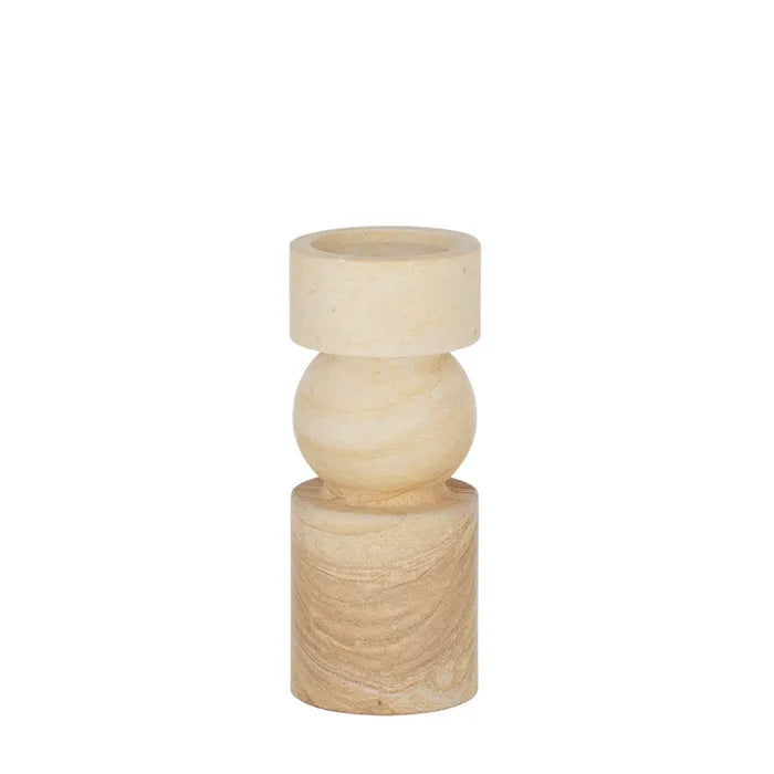 Uma Sandstone Candleholder 9x30cm