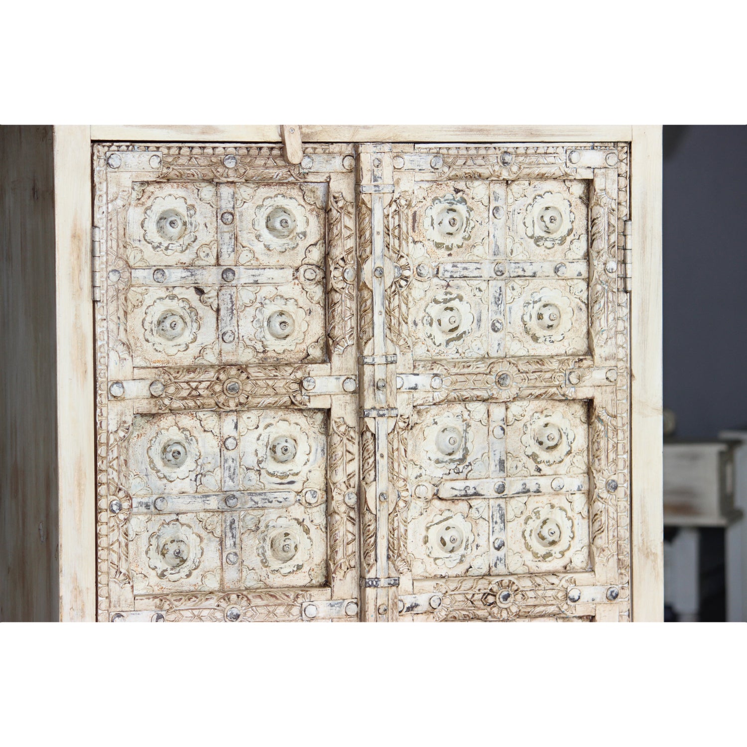Vintage Indian Timber Almirah