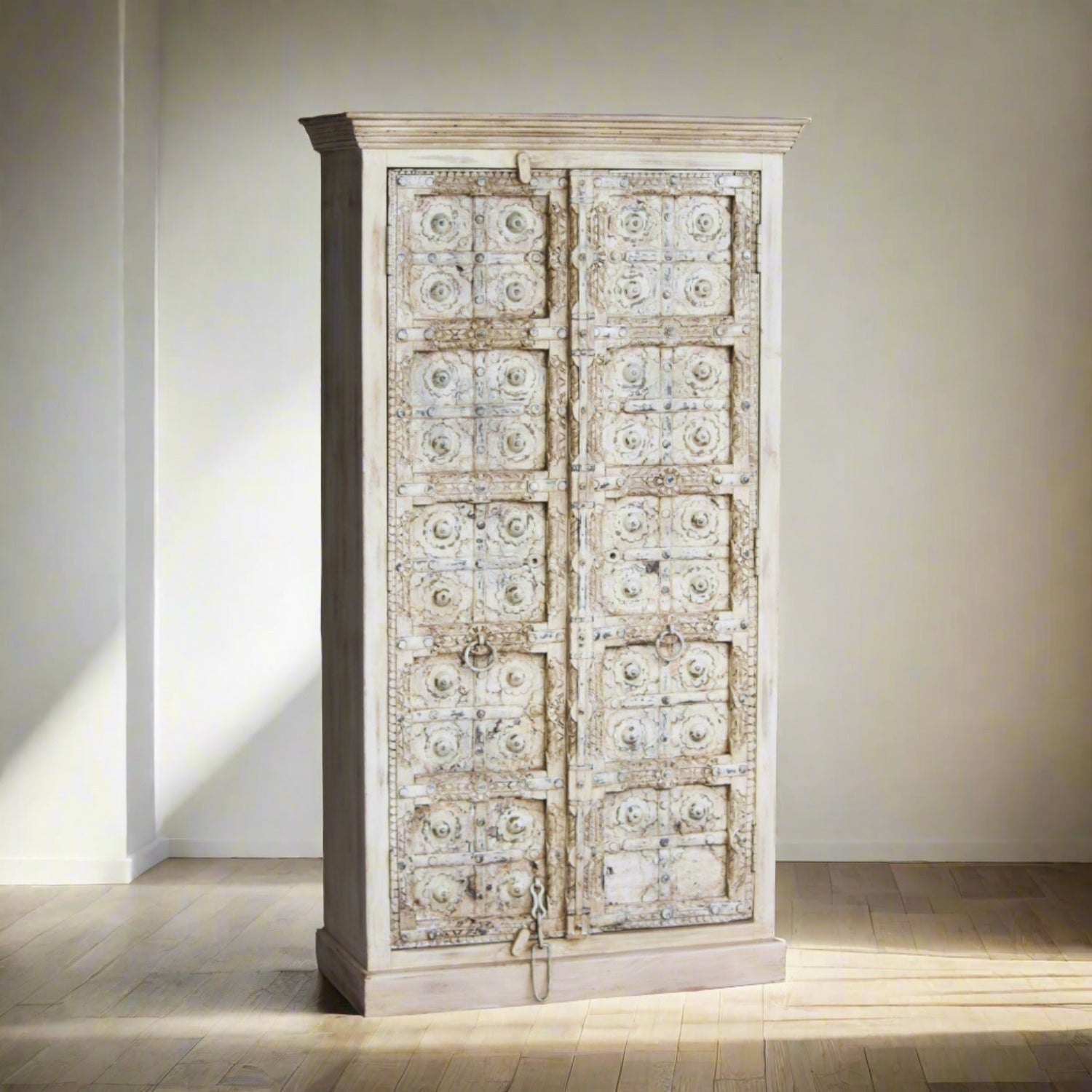 Vintage Indian Timber Almirah