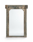 Vintage Indian Timber Carved Mirror 04 - 134x213cm