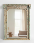 Vintage Indian Timber Carved Mirror 02 - 141x192cm