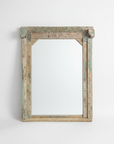 Vintage Indian Timber Carved Mirror 02 - 141x192cm
