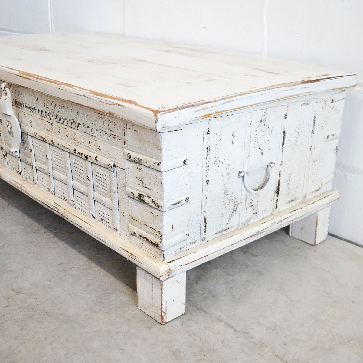 White Wash Indian Timber Dowry Chest | Made To Order