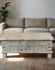 White Wash Indian Timber Dowry Chest | Made To Order