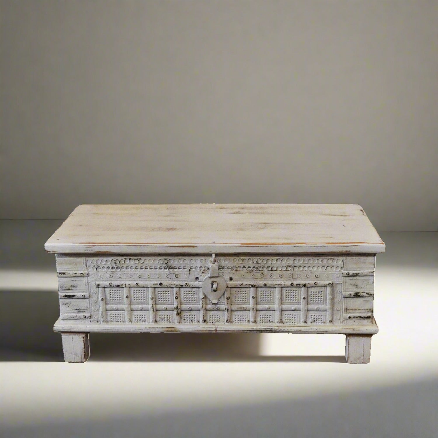 White Wash Indian Timber Dowry Chest | Made To Order