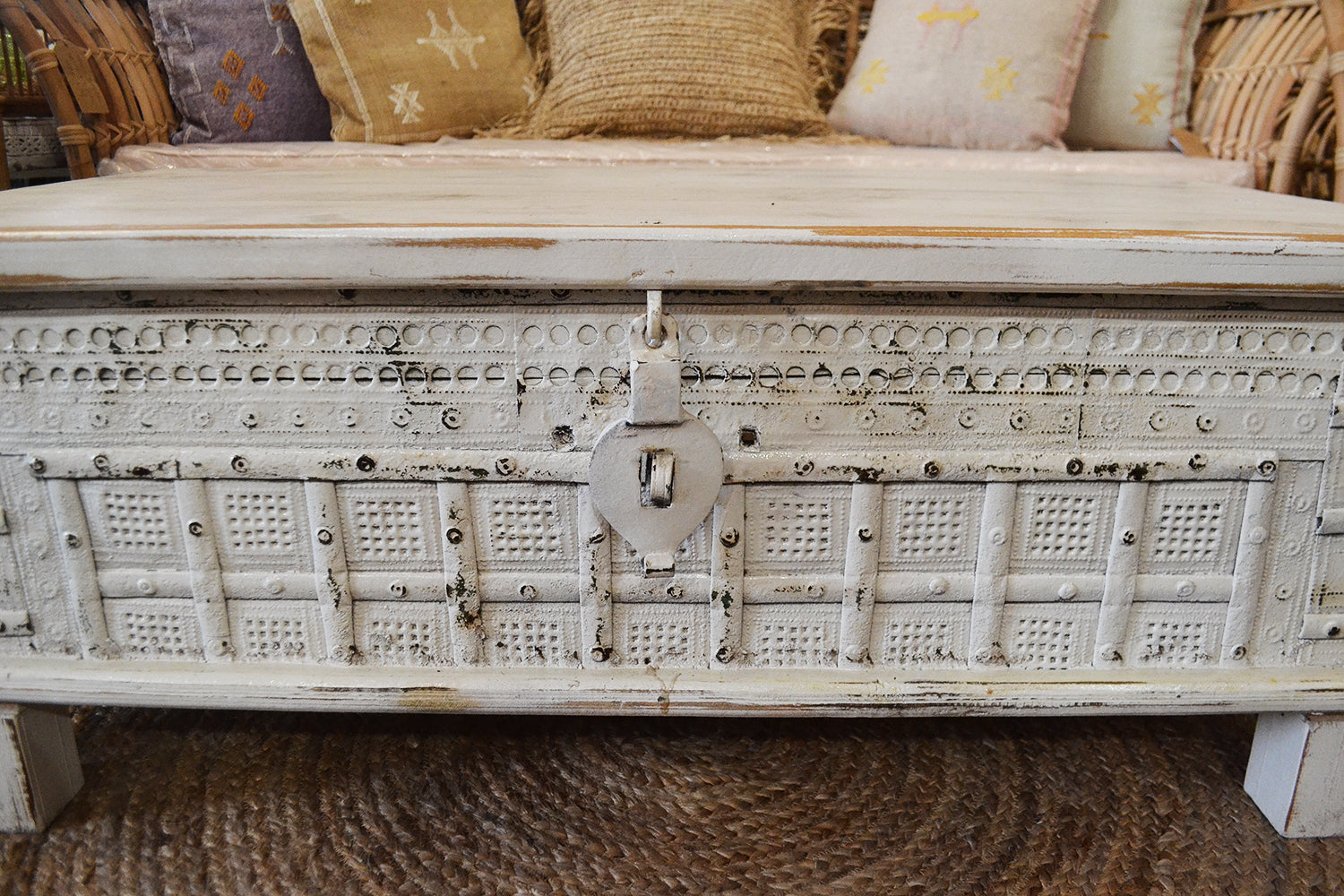 White Wash Indian Timber Dowry Chest | Made To Order
