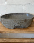 XL River Stone Basin 05 - 56 x 38 x 14cm
