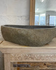 XL River Stone Basin 14 - 61 x 42 x 16cm