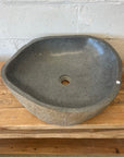 XL River Stone Basin 17 - 54.5 x 46 x 15cm