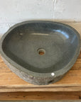 XL River Stone Basin 19 - 52.5 x 45 x 15cm