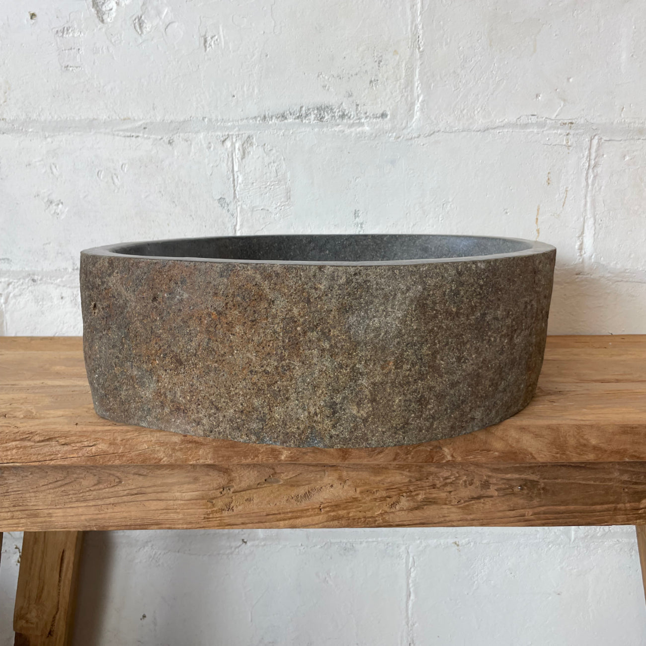 XL River Stone Basin 23 - 53.5 x 44.5 x 15.5cm