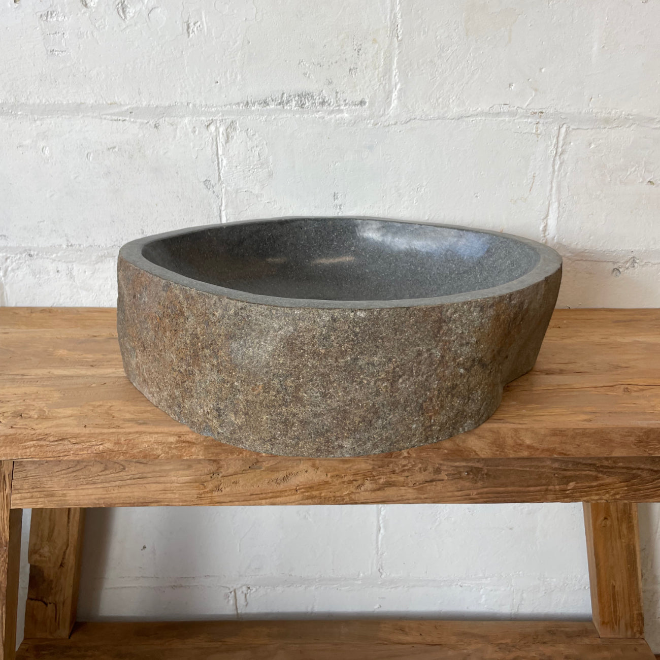 XL River Stone Basin 23 - 53.5 x 44.5 x 15.5cm