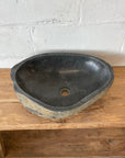 XL River Stone Basin 37 - 53 x 38 x 14.5cm
