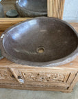XL River Stone Basin 02 - 52 x 41.5 x 16cm