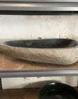 XL River Stone Basin 08 - 61 x 39.5 x 14cm