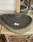 XL River Stone Basin 14 - 61 x 42 x 16cm