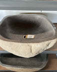 XL River Stone Basin 15 - 48.5 x 46 x 15cm